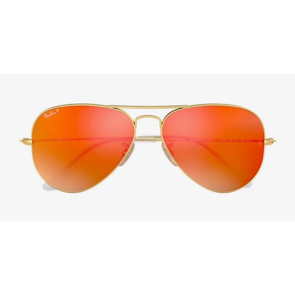 Ray-Ban Polarized Aviator Orange Flash Sunglasses